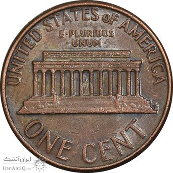 سکه 1 سنت 1974D لینکلن - EF45 - آمریکا