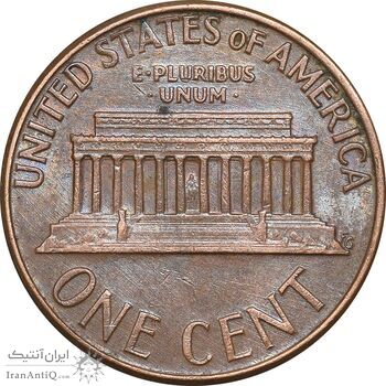 سکه 1 سنت 1974D لینکلن - EF45 - آمریکا