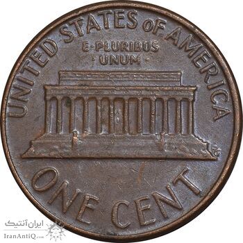 سکه 1 سنت 1977D لینکلن - EF45 - آمریکا