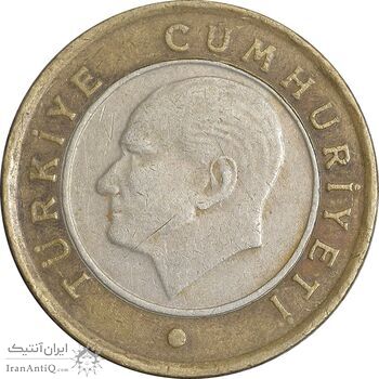سکه 1 لیر 2009 جمهوری - EF45 - ترکیه