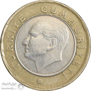 سکه 1 لیر 2009 جمهوری - EF45 - ترکیه