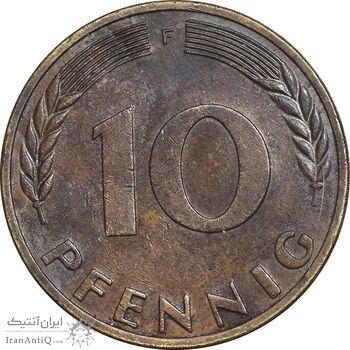 سکه 10 فینیگ 1967F جمهوری فدرال - EF45 - آلمان