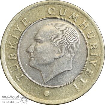 سکه 1 لیر 2023 جمهوری - AU58 - ترکیه