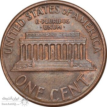 سکه 1 سنت 1989D لینکلن - AU55 - آمریکا