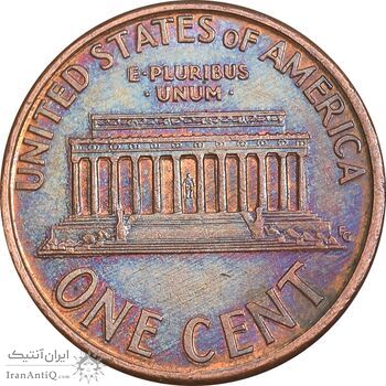 سکه 1 سنت 1996D لینکلن - AU55 - آمریکا