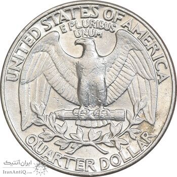 سکه کوارتر دلار 1981D واشنگتن - AU55 - آمریکا