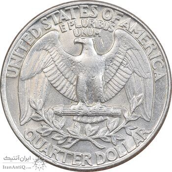 سکه کوارتر دلار 1992D واشنگتن - AU55 - آمریکا