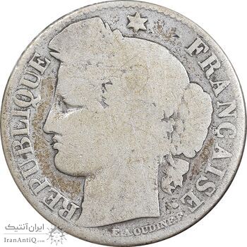 سکه 50 سانتیم 1881 جمهوری سوم - VF30 - فرانسه