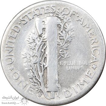 سکه 1 دایم 1937S مرکوری - VF35 - آمریکا