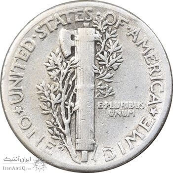 سکه 1 دایم 1939 مرکوری - VF35 - آمریکا