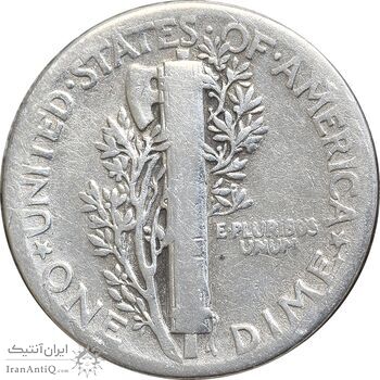 سکه 1 دایم 1945 مرکوری - VF35 - آمریکا