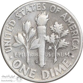 سکه 1 دایم 1960D روزولت - EF40 - آمریکا