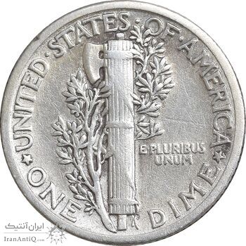 سکه 1 دایم 1935 مرکوری - EF40 - آمریکا