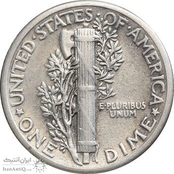 سکه 1 دایم 1942 مرکوری - EF40 - آمریکا