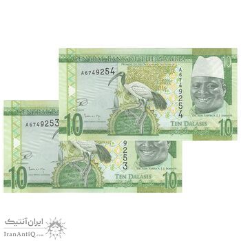 اسکناس 10 دالاسی بدون تاریخ (2015) جمهوری - جفت - UNC64 - گامبیا