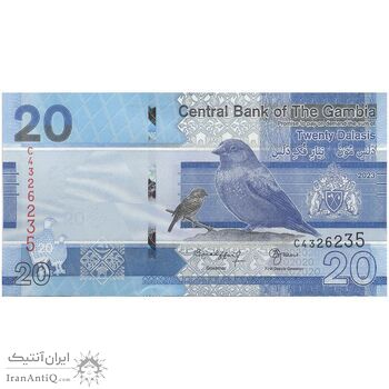 اسکناس 20 دالاسی 2023 جمهوری - تک - UNC64 - گامبیا