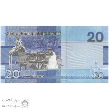 اسکناس 20 دالاسی 2023 جمهوری - تک - UNC64 - گامبیا