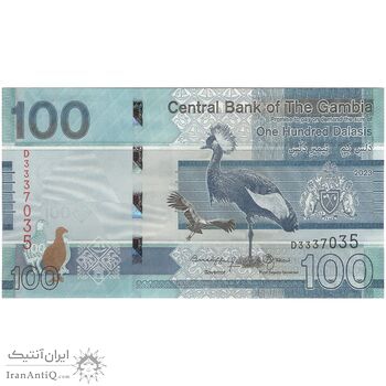اسکناس 100 دالاسی 2023 جمهوری - تک - UNC64 - گامبیا