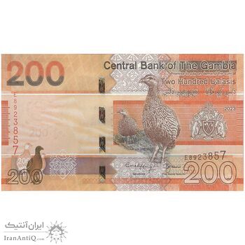 اسکناس 200 دالاسی 2023 جمهوری - تک - UNC64 - گامبیا