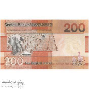 اسکناس 200 دالاسی 2023 جمهوری - تک - UNC64 - گامبیا