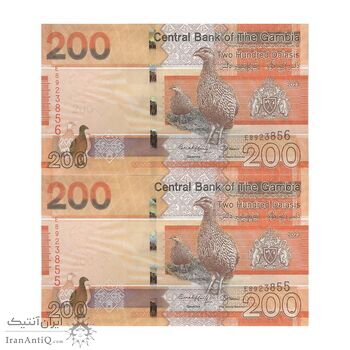 اسکناس 200 دالاسی 2023 جمهوری - جفت - UNC64 - گامبیا