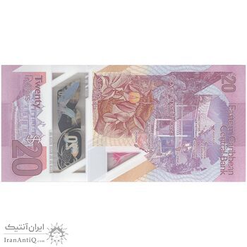 اسکناس 20 دلار بدون تاریخ (2019) الیزابت دوم - تک - UNC64 - حوزه کارائیب شرقی