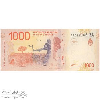 اسکناس 1000 پزو بدون تاریخ (2020-2022) جمهوری فدرال - تک - UNC64 - آرژانتین