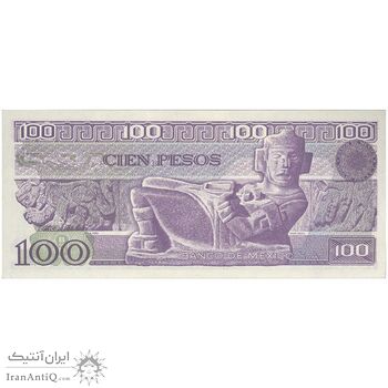 اسکناس 100 پزو 1982 جمهوری - تک - UNC64 - مکزیک