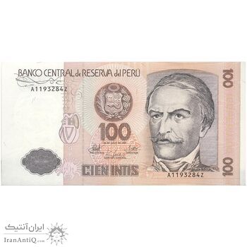 اسکناس 100 اینتیس 1987 (26 ژوئن) جمهوری - تک - UNC64 - پرو