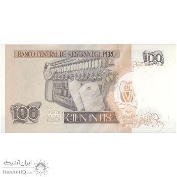 اسکناس 100 اینتیس 1987 (26 ژوئن) جمهوری - تک - UNC64 - پرو