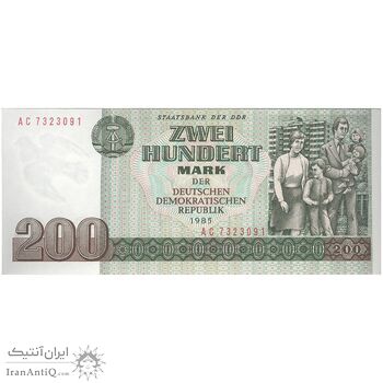 اسکناس 200 مارک 1985 جمهوری دموکراتیک - تک - UNC63 - آلمان