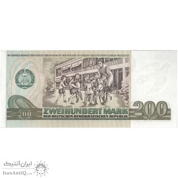 اسکناس 200 مارک 1985 جمهوری دموکراتیک - تک - UNC63 - آلمان