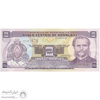 اسکناس 2 لمپیرا 2008 جمهوری - تک - UNC63 - هندوراس