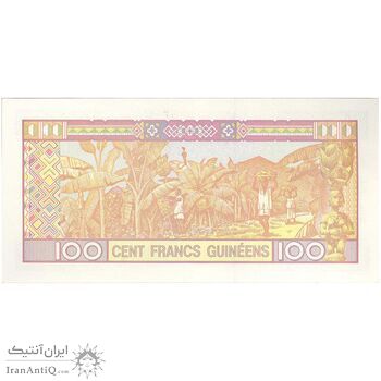اسکناس 100 فرانک 2012 جمهوری - تک - UNC63 - گینه