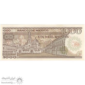 اسکناس 1000 پزو 1985 جمهوری اول - تک - UNC63 - مکزیک