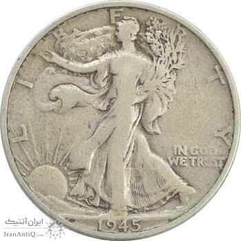 سکه نیم دلار 1945S نماد آزادی - VF30 - آمریکا