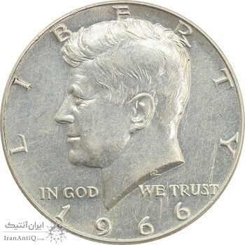 سکه نیم دلار 1966 کندی - AU50 - آمریکا سکه نیم دلار 1966 کندی - AU50 - آمریکا