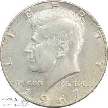 سکه نیم دلار 1967 کندی - AU58 - آمریکا