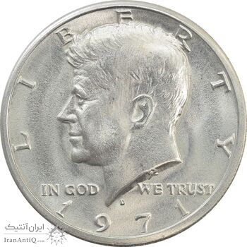 سکه نیم دلار 1971D کندی - MS64 - آمریکا
