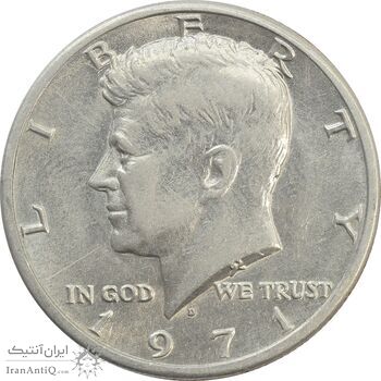 سکه نیم دلار 1971D کندی - EF45 - آمریکا