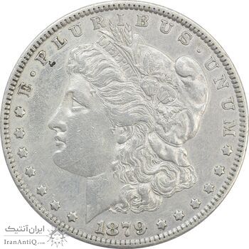 سکه یک دلار 1879 مورگان - EF40 - آمریکا