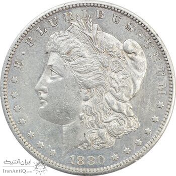 سکه یک دلار 1880S مورگان - EF40 - آمریکا
