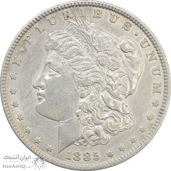 سکه یک دلار 1885 مورگان - EF45 - آمریکا