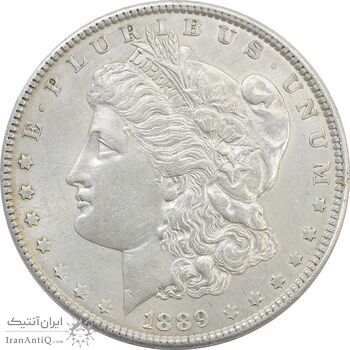 سکه یک دلار 1889 مورگان - EF45 - آمریکا