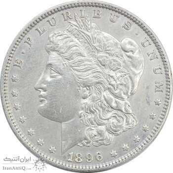 سکه یک دلار 1896 مورگان - EF45 - آمریکا
