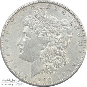 سکه یک دلار 1900 مورگان - EF40 - آمریکا