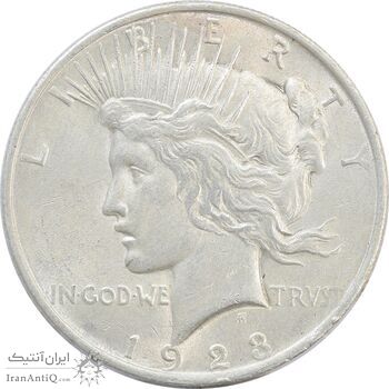 سکه یک دلار 1923 صلح - AU50 - آمریکا