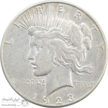 سکه یک دلار 1923S صلح - EF40 - آمریکا