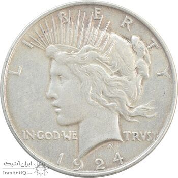 سکه یک دلار 1924 صلح - VF35 - آمریکا