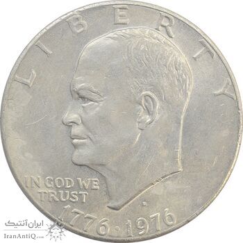 سکه یک دلار 1976 جشن دویست سالگی آمریکا - EF40 - آمریکا